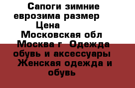 Сапоги зимние, еврозима размер 39 › Цена ­ 2 000 - Московская обл., Москва г. Одежда, обувь и аксессуары » Женская одежда и обувь   